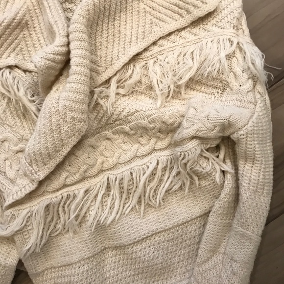 🌻 HP!🌻 H&M Kaftan Cardigan XS Cream - Picture 3 of 6